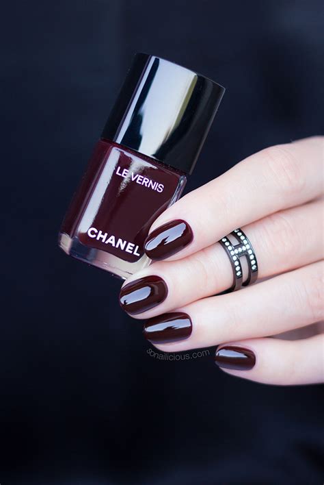 chanel fiction nail|dark red nail polish like chanel.